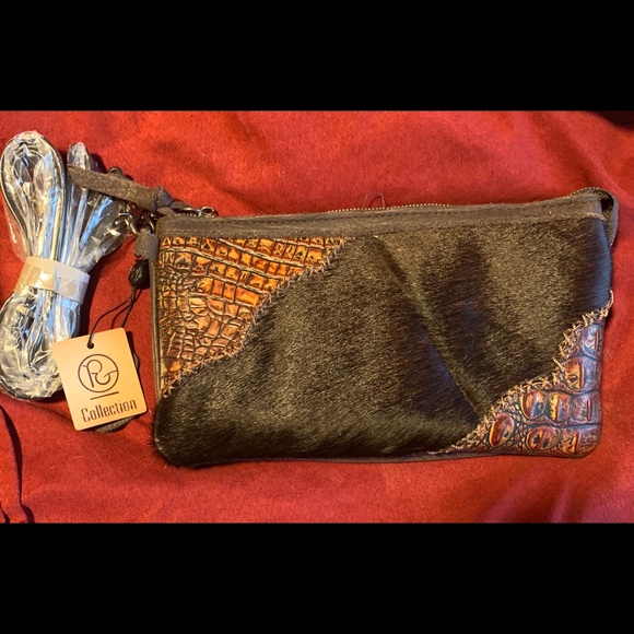 Handbags - NEW Crossbody Brown Hair on Hide